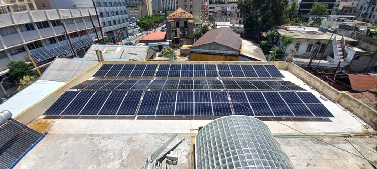 Boghos Bourj Hammoud solar panels rooftop